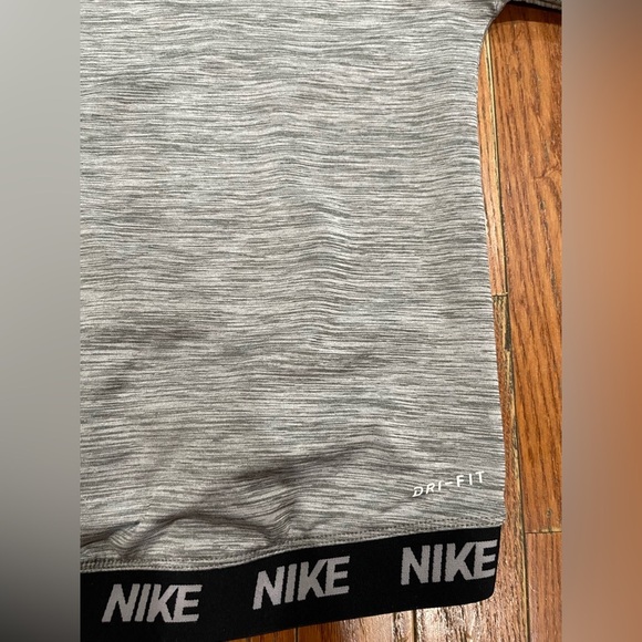 Nike kids Heather Gray Sweatshirt with Pink Logo - Picture 9 of 9